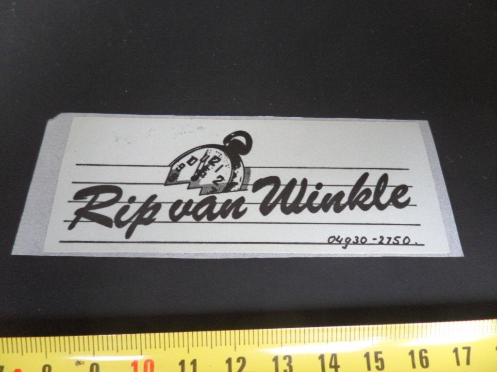 sticker Deurne Rip van Winkle 04930-2250, Ophalen, Zo goed als nieuw