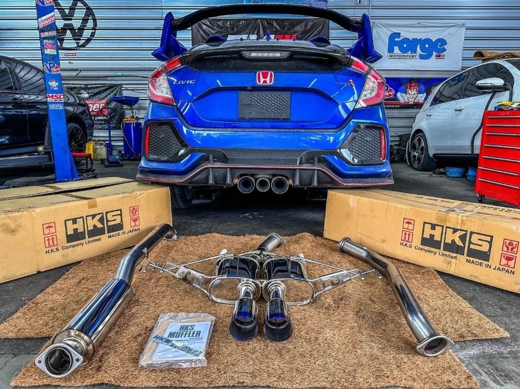 HKS Legamax Premium uitlaatsysteem - Honda Civic Type R FK8