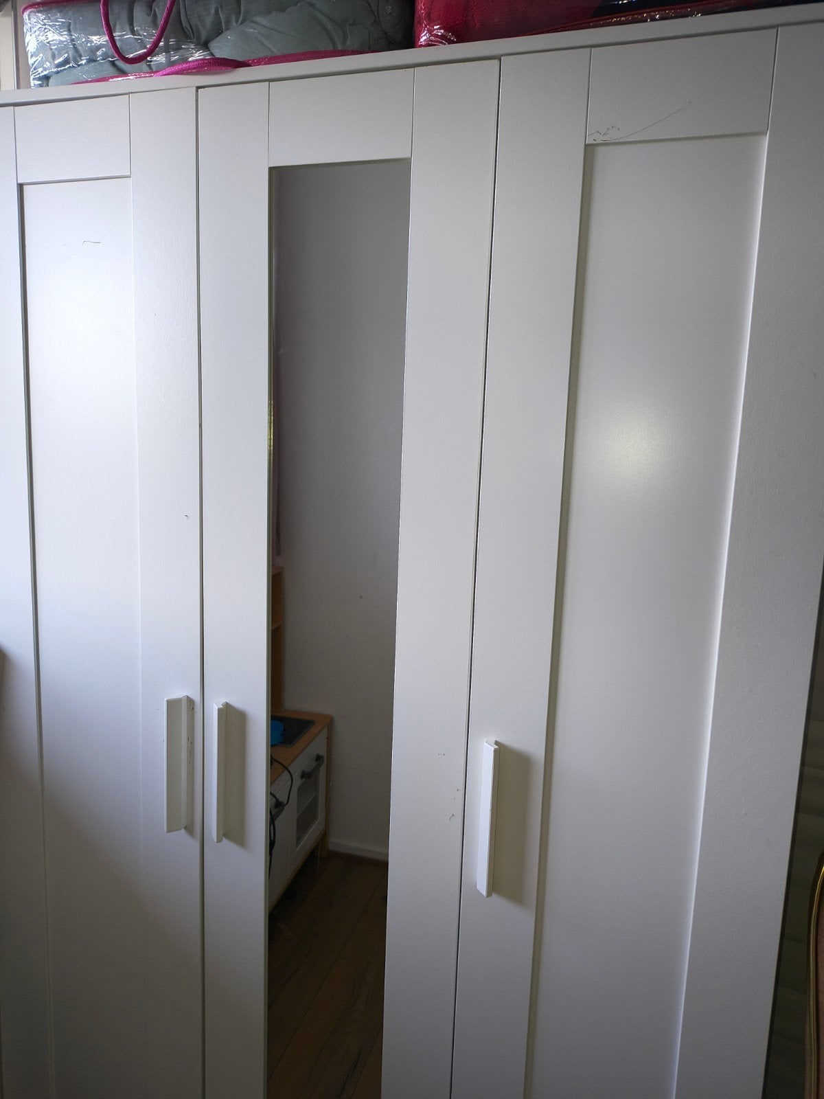 Ikea witte brimnes kast met spiegel, Ophalen, 50 tot 100 cm, Zo goed als nieuw, 150 tot 200 cm