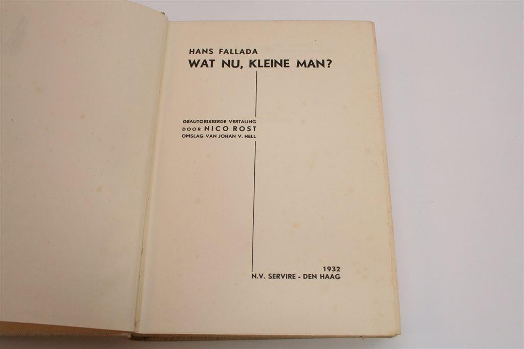 Wat nu, kleine man? — Roman van Hans Fallada [1e dr 1932], Ophalen of Verzenden, Gelezen