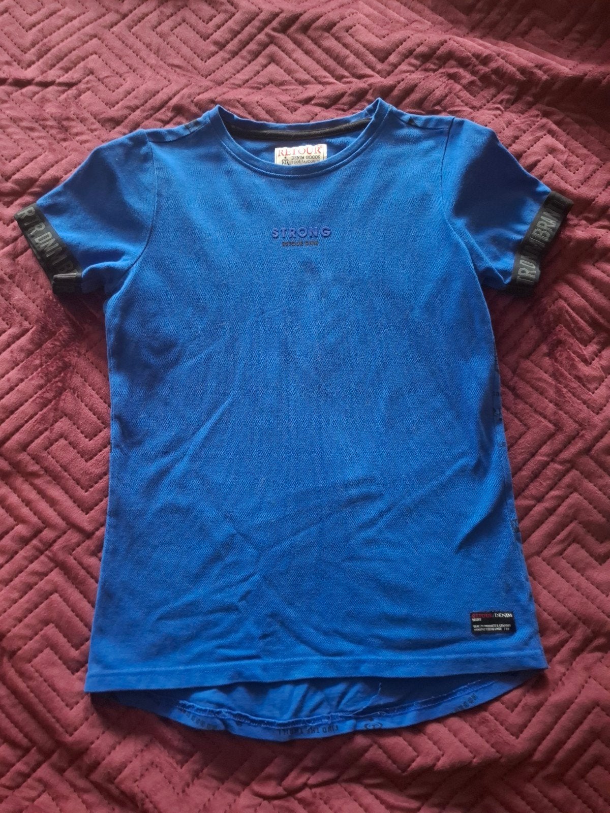 Retour shirtje maat 146/152, Ophalen of Verzenden, Zo goed als nieuw, Shirt of Longsleeve, Jongen