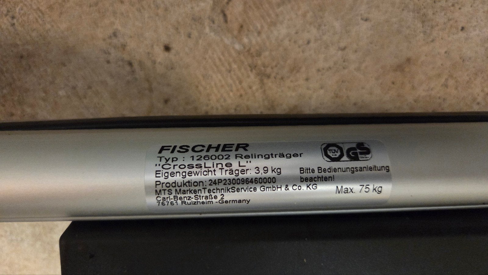 Fischer CrossLine L Dakdragers - Type 126002, Auto diversen, Ophalen of Verzenden, Gebruikt