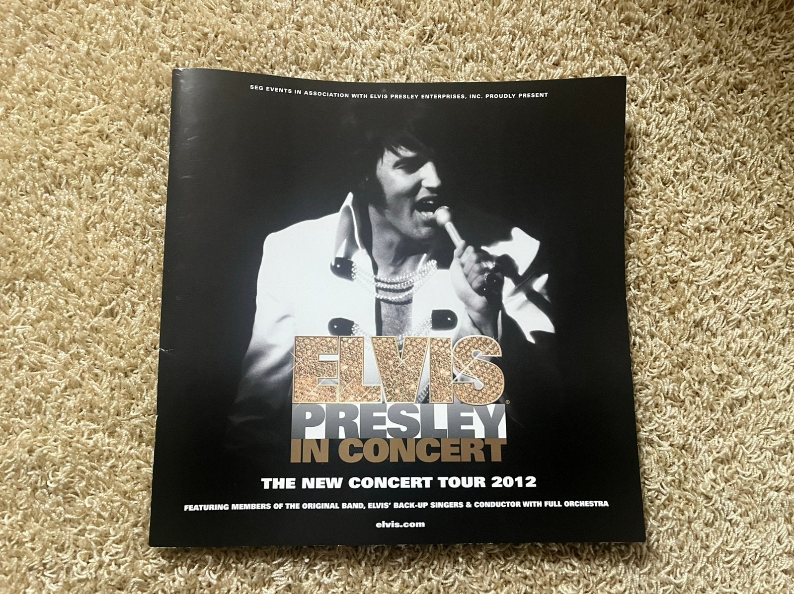 Elvis Presley In Concert: The New Concert Tour 2012 boekje, Ophalen of Verzenden, Zo goed als nieuw, Boek, Tijdschrift of Artikel