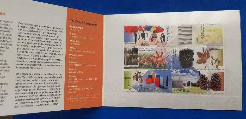 Postzegelmapje 563 A & B - Museum Voorlinden 2017, Verzenden, Na 1940, Postfris