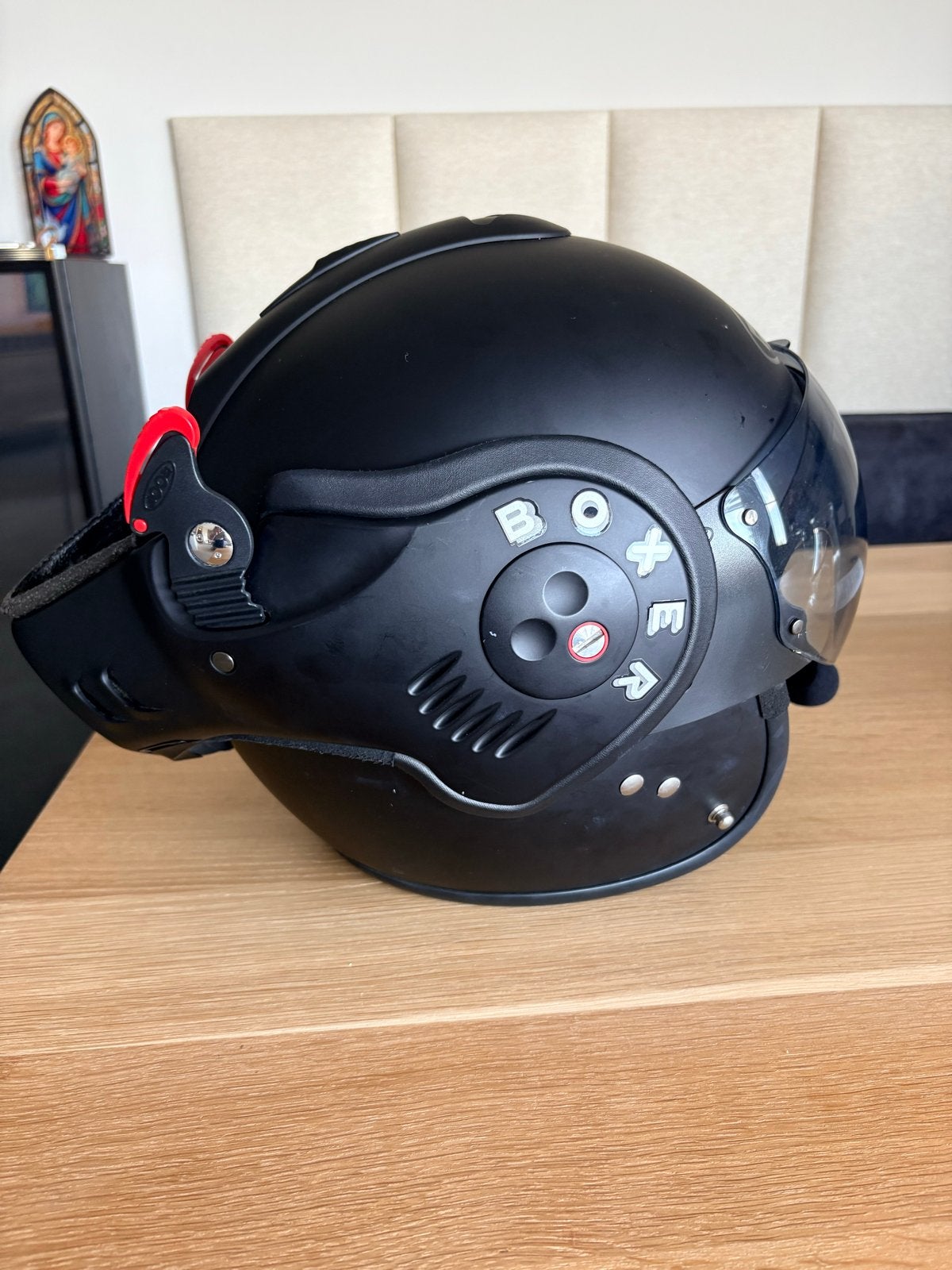 Roof Boxer V8 RO5 Zwart Mat Motorhelm met getint Vizier, Ophalen of Verzenden, Tweedehands, Heren, Motorcrosskleding