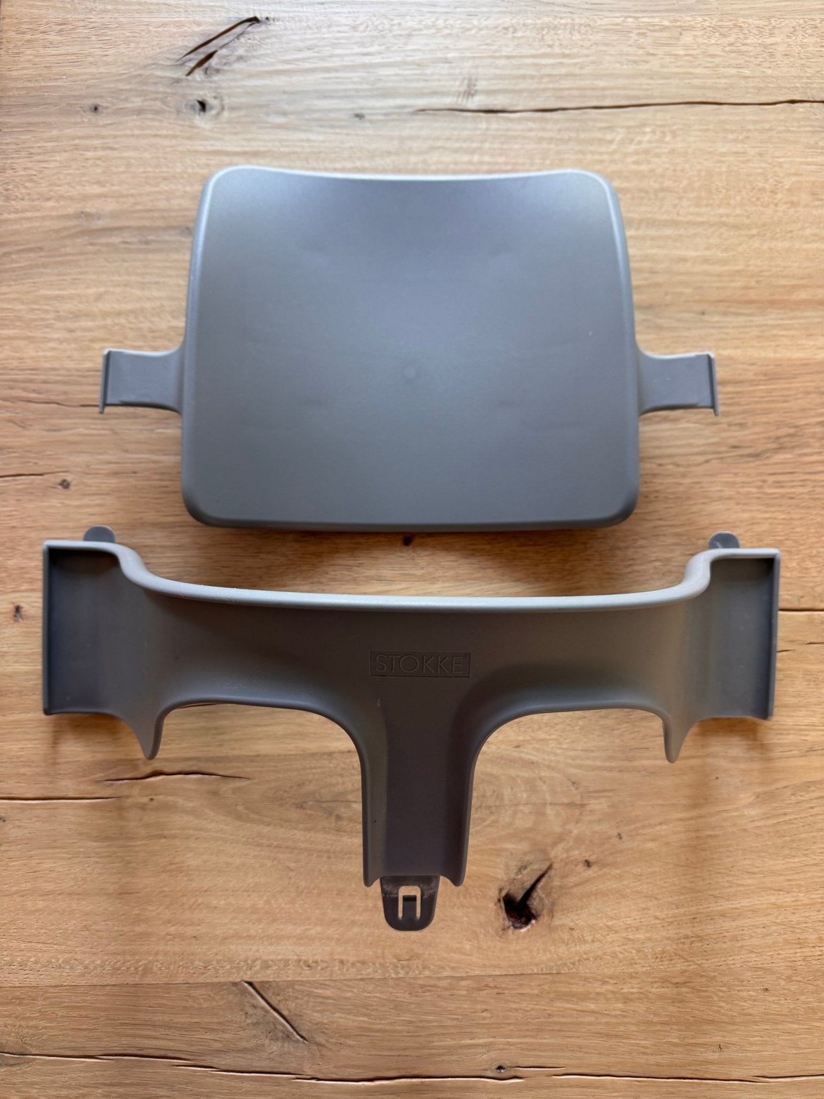 Stokke Tripp Trapp Baby Set Grijs, Ophalen of Verzenden, Gebruikt, Meegroeistoel, Aanschuifbaar