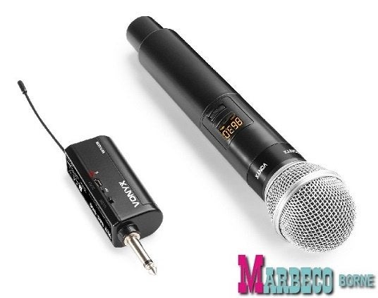 Draadloze UHF microfoon, Plug and Play, WM55, Accu receiver, Muziek en Instrumenten, Vonyx, Overige typen, Nieuw, Info@marbeco.nl