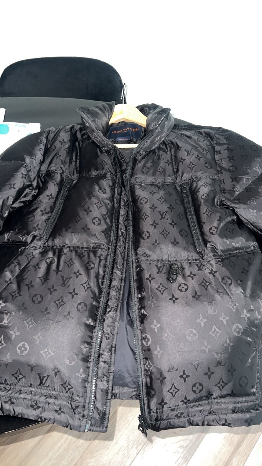 Louis Vuitton jas, Kleding | Heren, Ophalen, Zo goed als nieuw, Maat 46 (S) of kleiner, Zwart