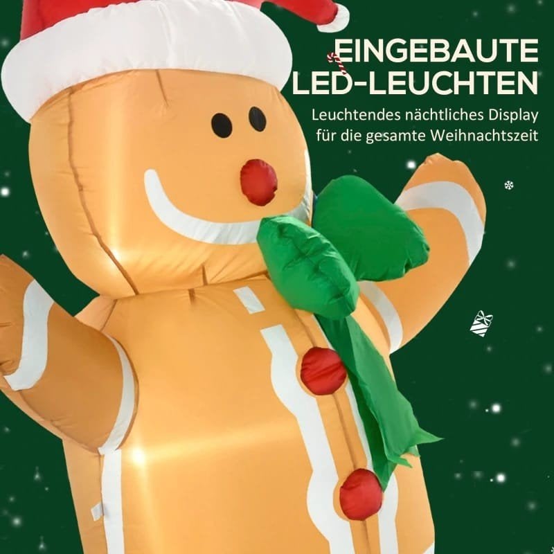 kerstfiguur kerstman opblaasbare kerstcookie, Ophalen of Verzenden, Nieuw