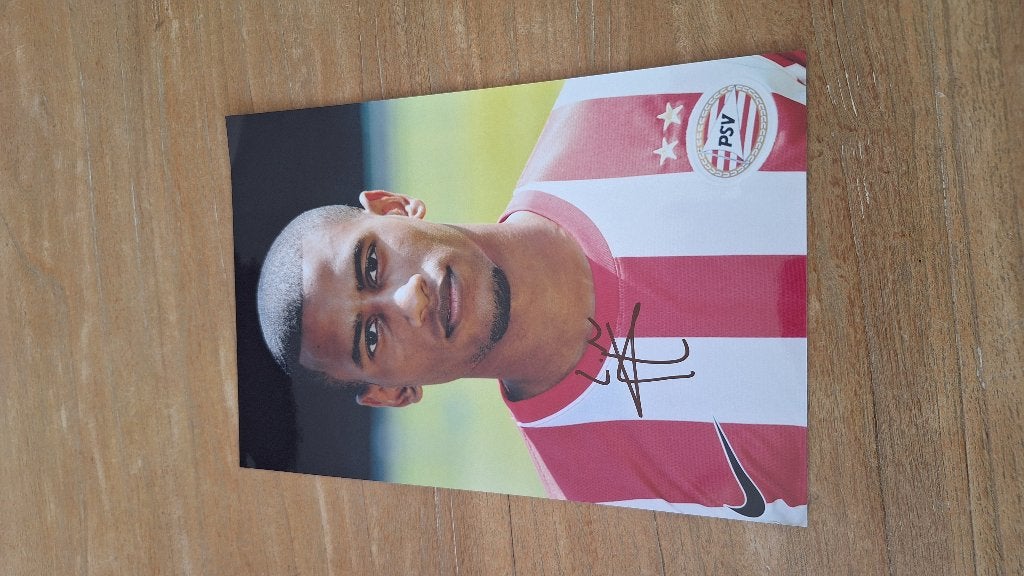 Foto 20x30 cm met handtekening; Luciano Narsingh # PSV, Ophalen of Verzenden, Nieuw, PSV, Overige typen