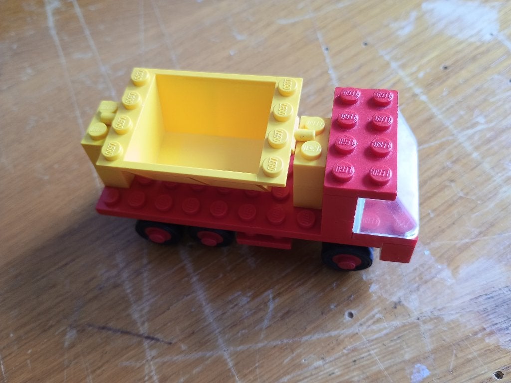 Lego 612 kiepwagen met gele bak, Gebruikt, Lego, Inclusief instructies, Ophalen of Verzenden