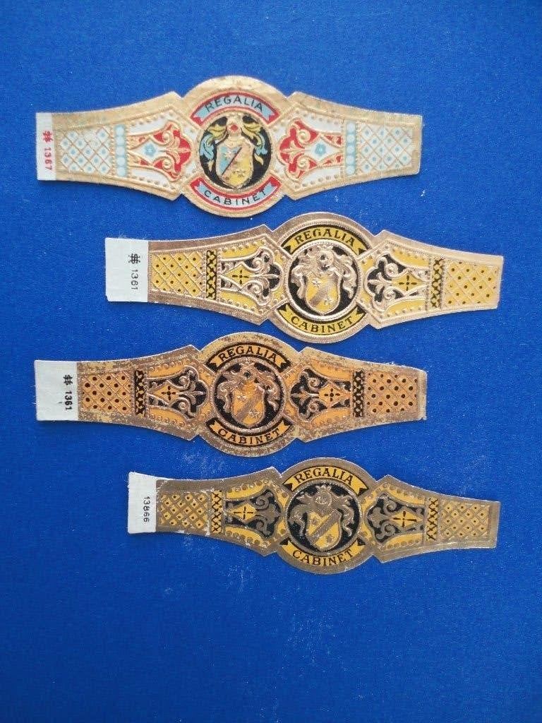 sigarenbandjes 22= 4st, Verzamelen, Ophalen of Verzenden, Gebruikt, Sigarenbandjes