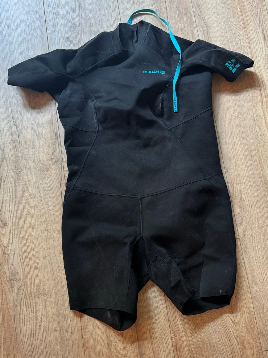 Olaian Wetsuit 1.5mm - Maat 2XL - Dames - Shorty, Watersport en Boten, Watersportkleding, Ophalen of Verzenden, Gebruikt, Dame of Heer