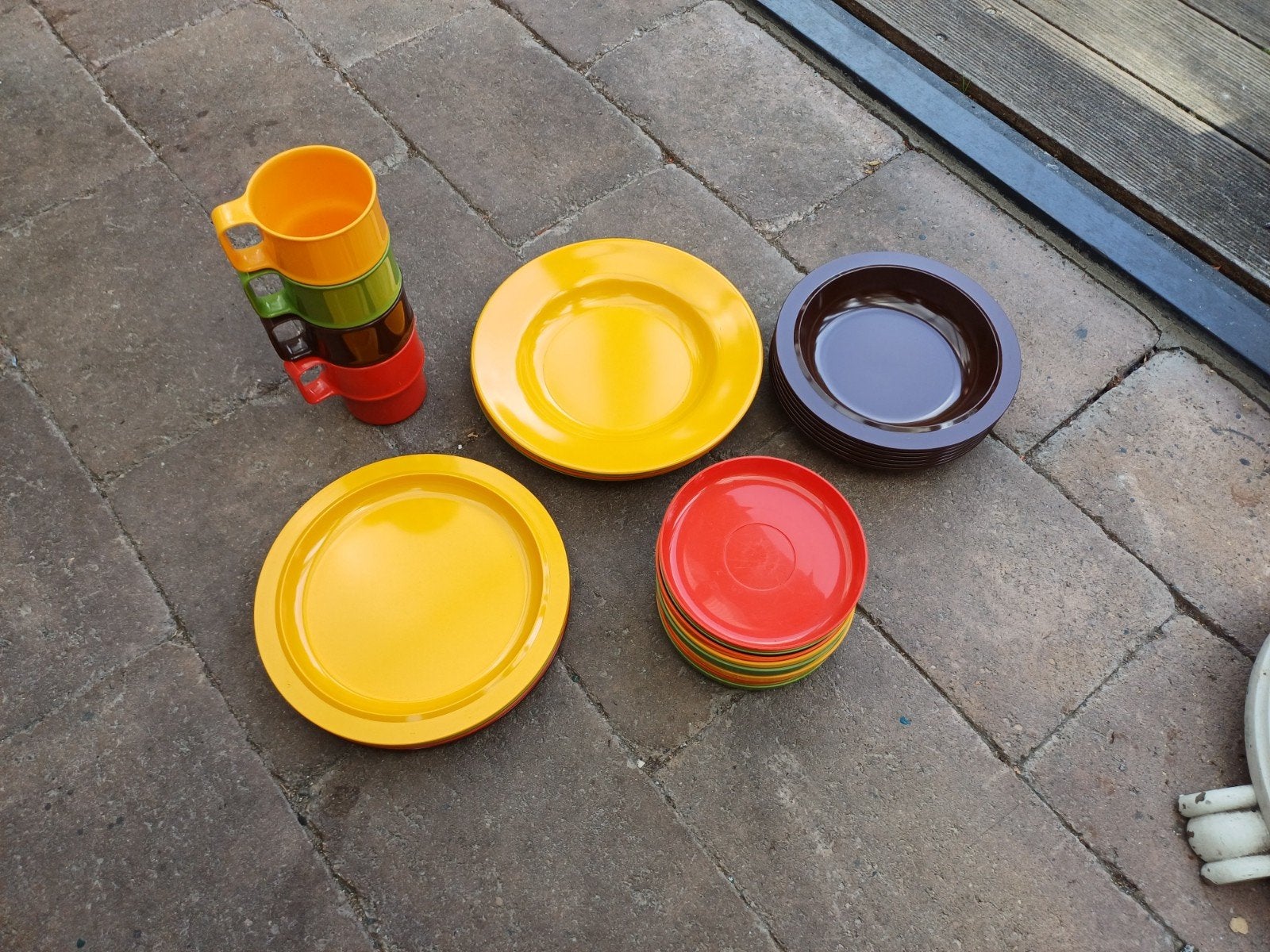 Vintage Mepal kunsstof servies, Info@mepal.com, Kunststof, Gebruikt, Mepal B.V.