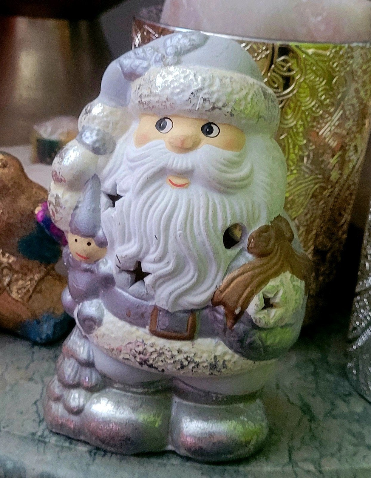 kerstman kaars houder, Diversen, Ophalen of Verzenden, Nieuw