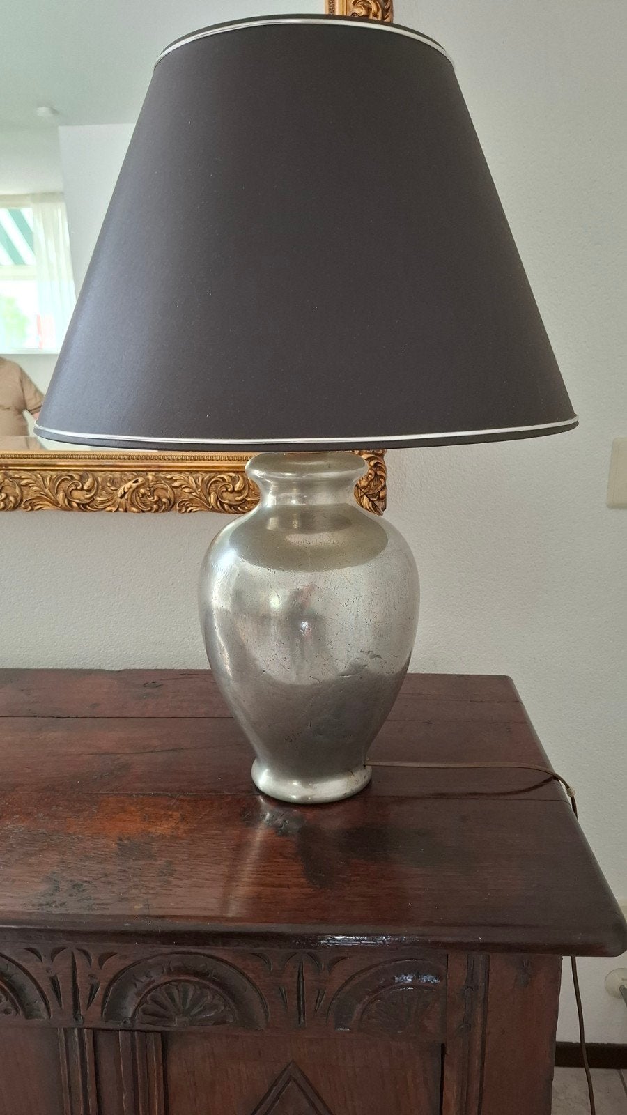 prachtige zilvertinnen lampen!, Ophalen of Verzenden