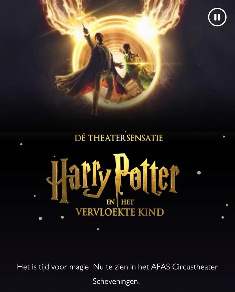 3 Premium+ tickets Harry Potter musical 10 mei 2026, Drie personen of meer, Mei