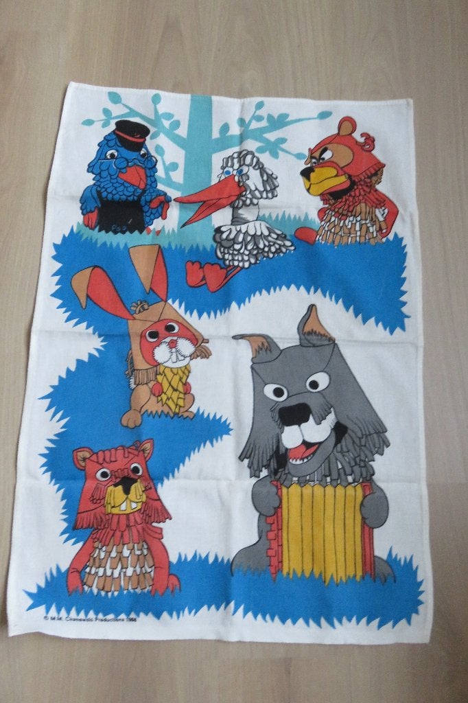 Doek met figuren Fabeltjeskrant, Ophalen of Verzenden, Zo goed als nieuw