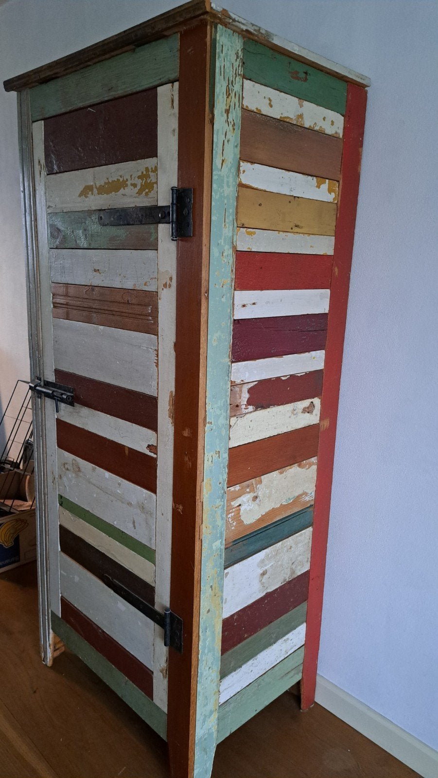 Unieke gerecyclede houten kast loods 5 - Kledingkast, Huis en Inrichting, Kasten | Overige, Ophalen
