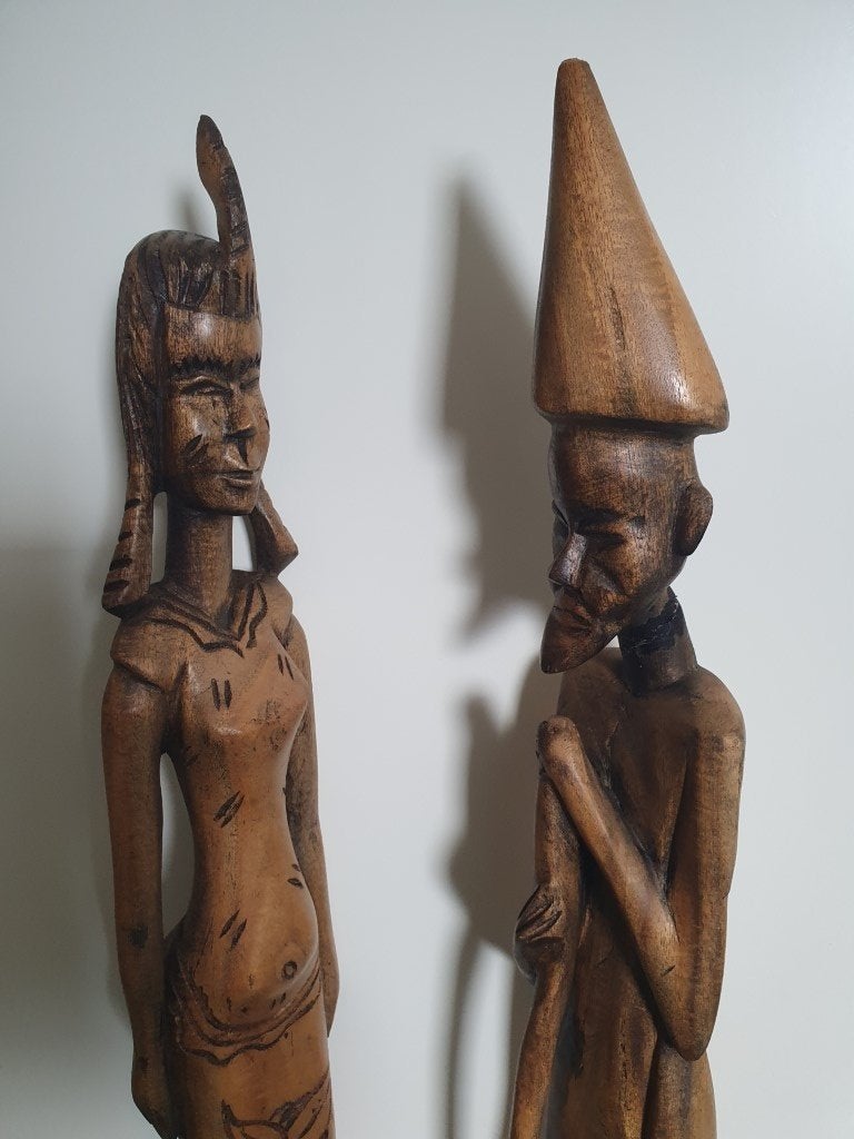 Afrikaanse houten beelden, Overige onderwerpen, Houtsnijwerk, Handgemaakt, Hout