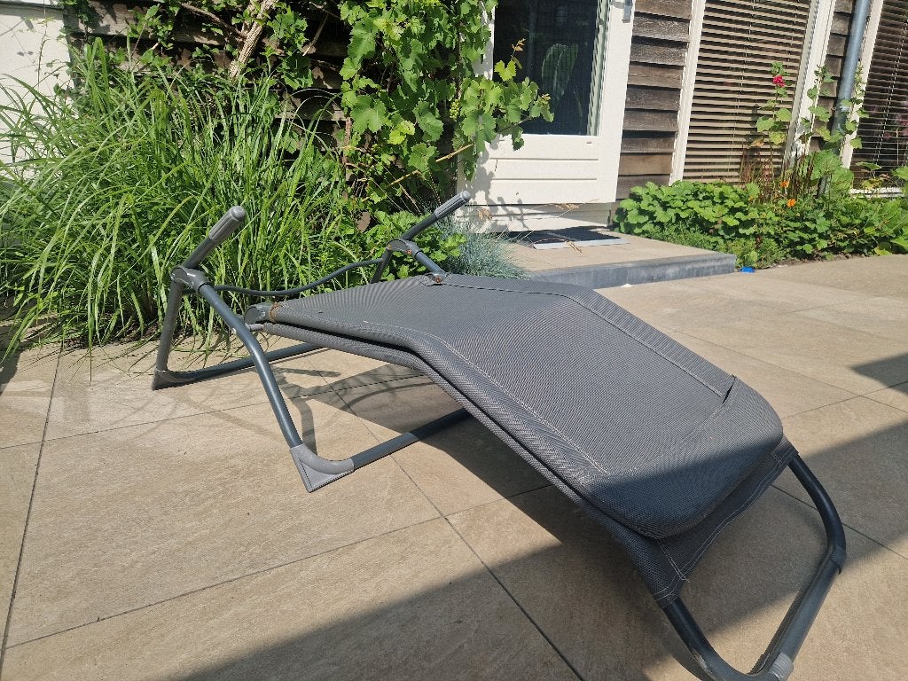 Relax ligstoel, Ophalen, Zo goed als nieuw, Kunststof, Inklapbaar