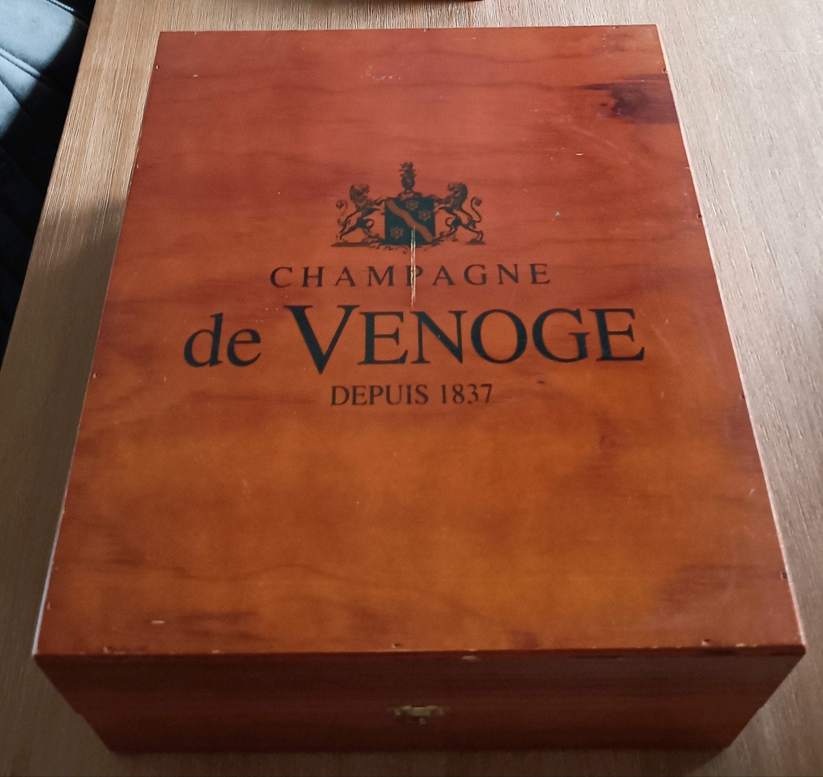 Champagne de Venoge houten kist, Ophalen of Verzenden