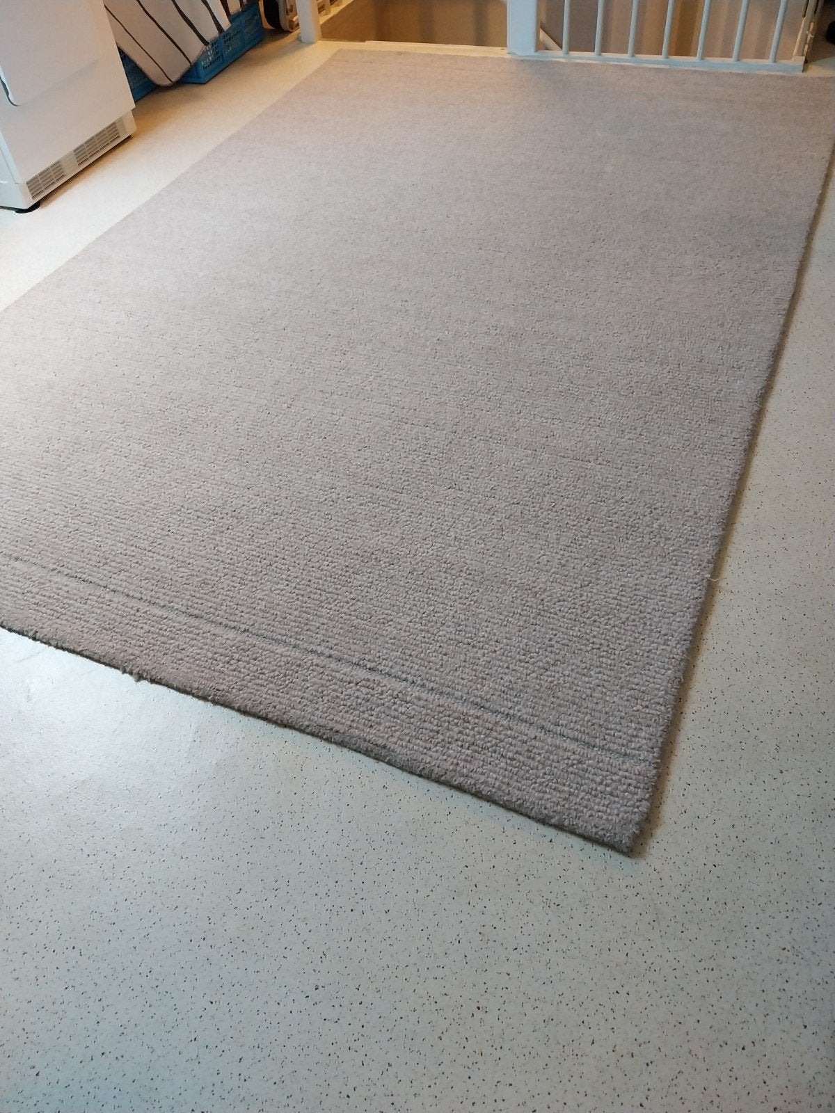 Vloerkleed  handgemaakt van wol  (190x280 cm), Ophalen, Crème, Modern, Scandinavisch, Natuurlijk, 150 tot 200 cm