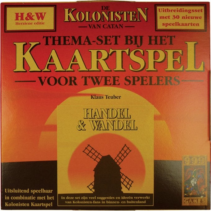 Kolonisten van Catan Kaartspel; Handel en Wandel, Hobby en Vrije tijd, Gezelschapsspellen | Kaartspellen, Zo goed als nieuw, Een of twee spelers