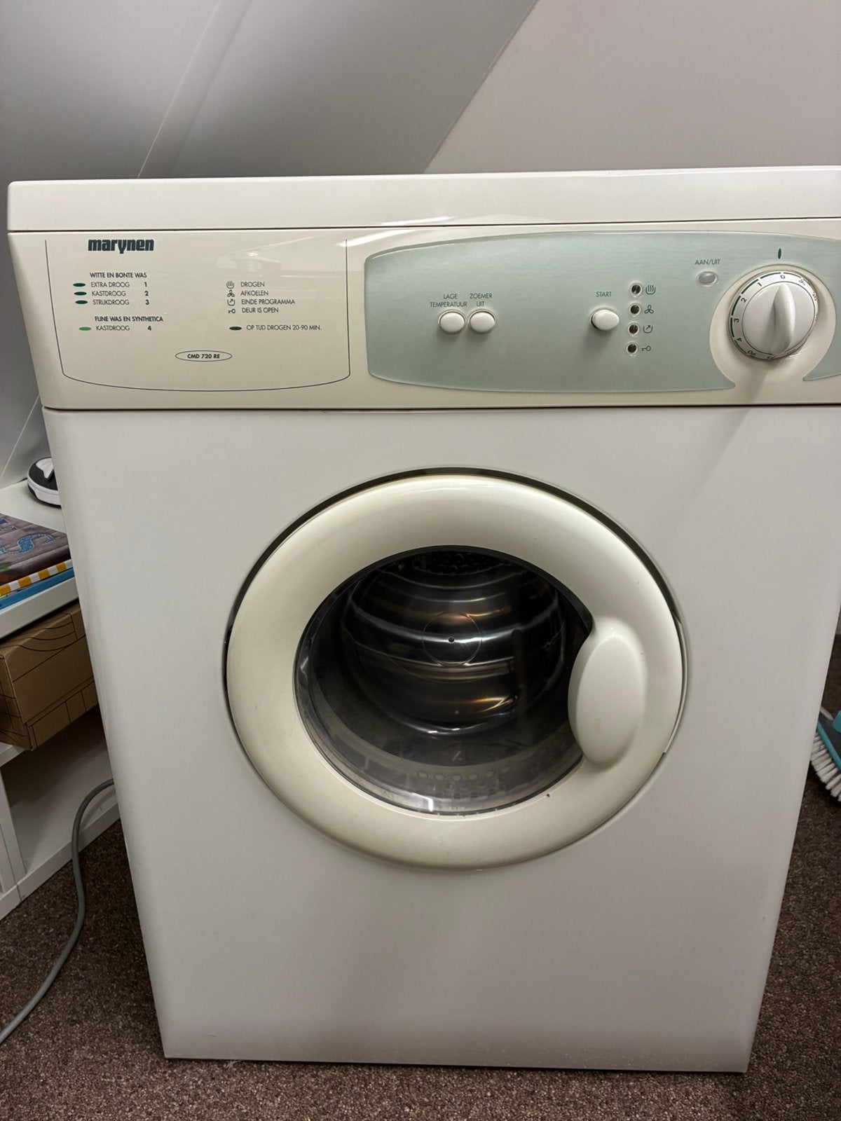 Marynen wasdroger ( luchtafvoer), Witgoed en Apparatuur, Ophalen, 6 tot 8 kg, Gebruikt, Luchtafvoer