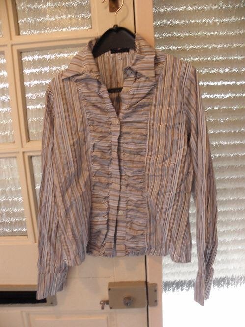 Katoenen gestreepte blouse BLUE RIVER COLLEGE STYLE 36 zgan, Kleding | Dames, Maat 38/40 (M), Blue River College Style, Meerkleurig
