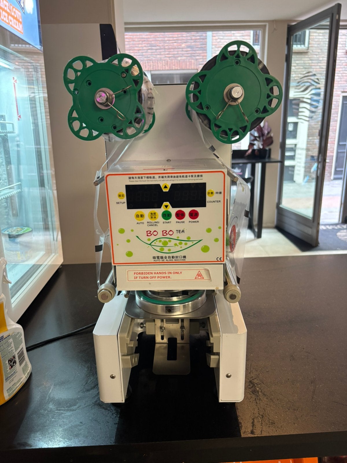Professionele Boba Tea Sealmachine – Nieuw €750, Ophalen, Zo goed als nieuw