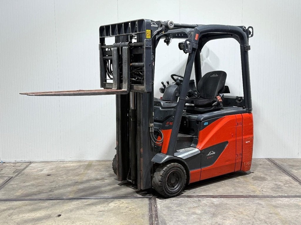 Linde E16 H Triplex 4,6M Freelift Vorkversteller Sideshift H, 1000 tot 2000 kg, Elektrisch, Heftruck, Linde