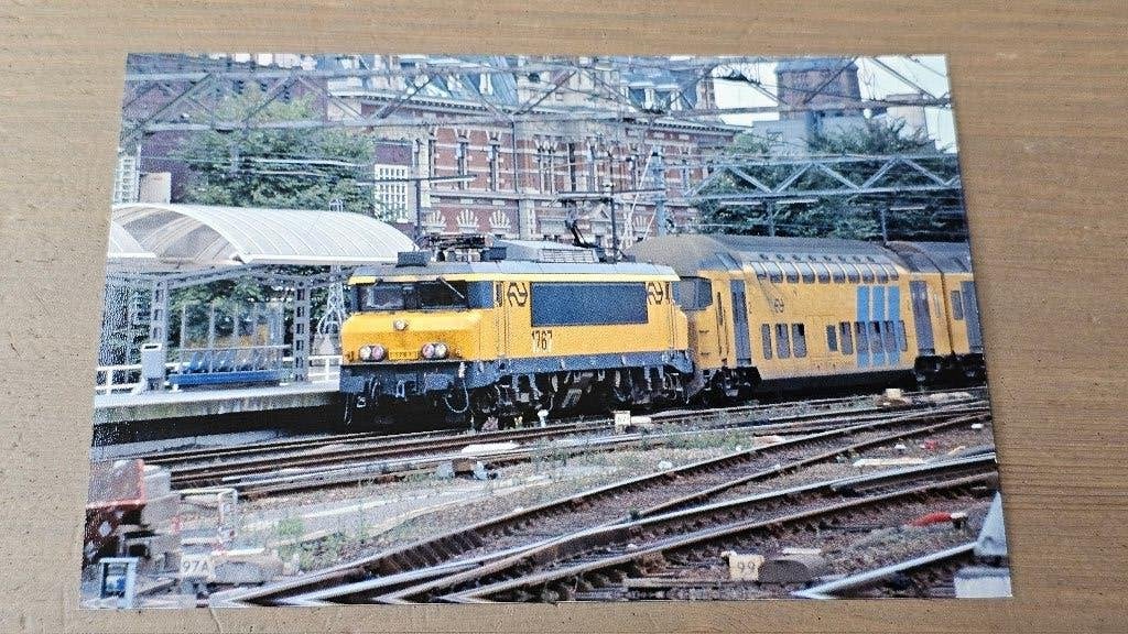 Foto NS Nederlandse Spoorwegen Loc 1767 DDM Dubbeldekker, Verzenden, Gebruikt, Trein, Overige typen
