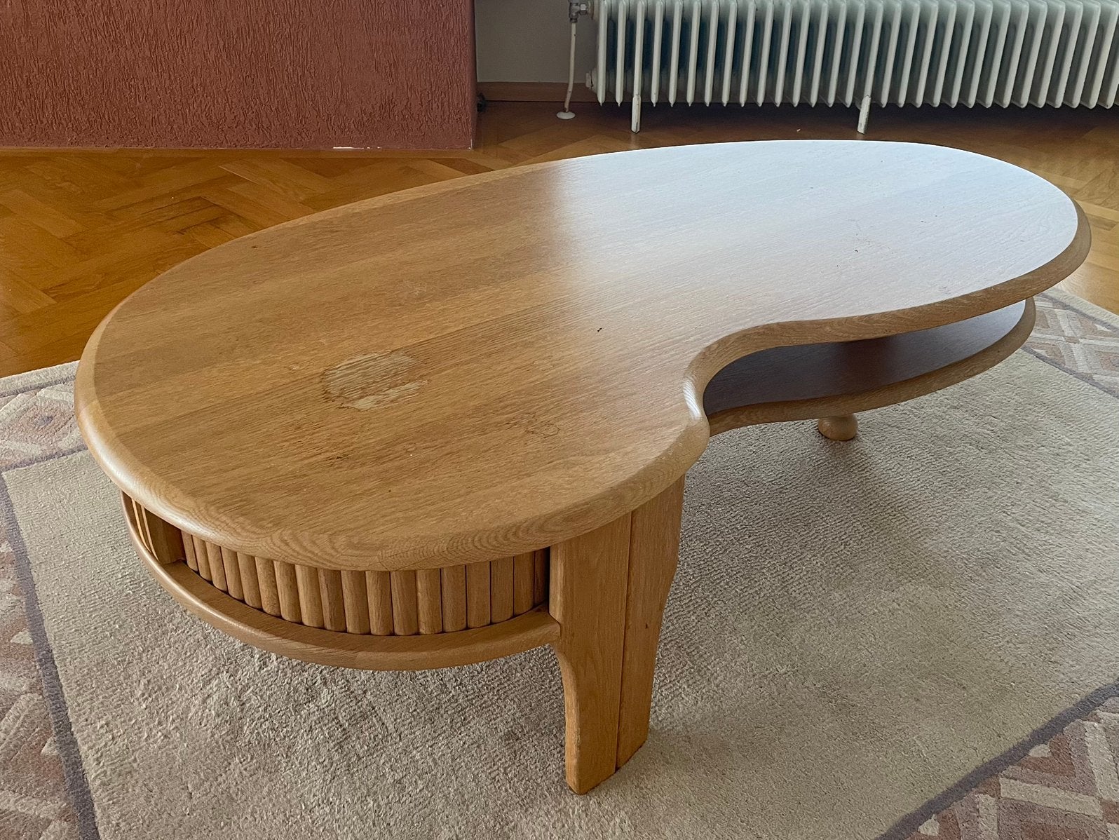 Organische vorm salon tafel, Ophalen, 100 tot 150 cm, 50 tot 100 cm, Zo goed als nieuw