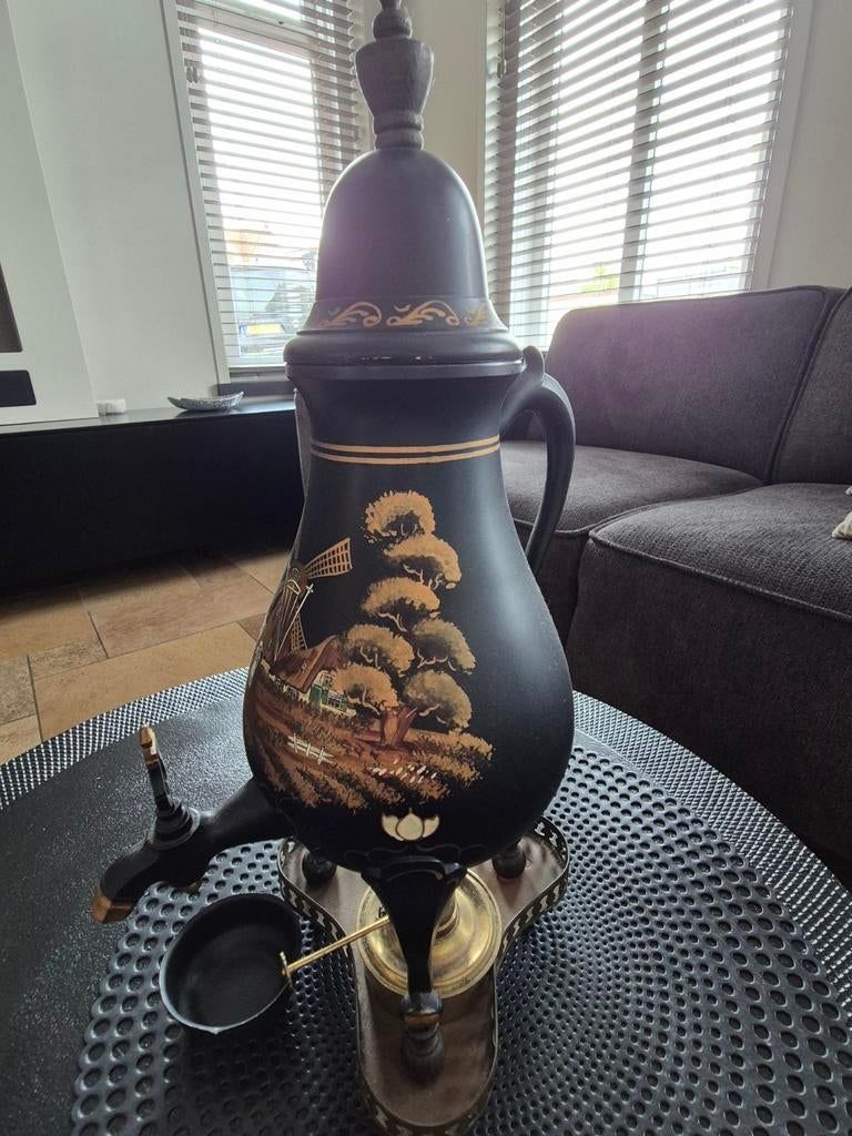 Kraantjeskan koffiepot tin, Antiek en Kunst, Ophalen of Verzenden
