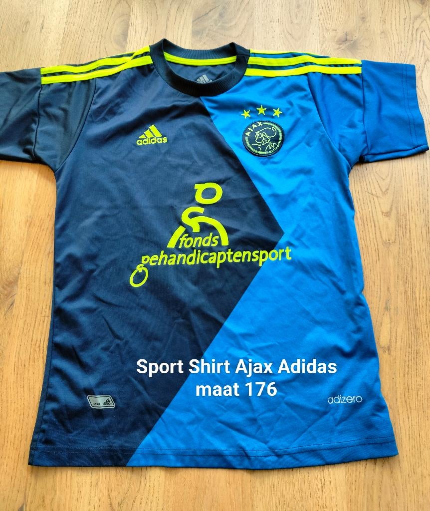 Sportshirt Ajax Adidas maat 176, Adidas, Jongen of Meisje, Sport- of Zwemkleding, Ophalen of Verzenden