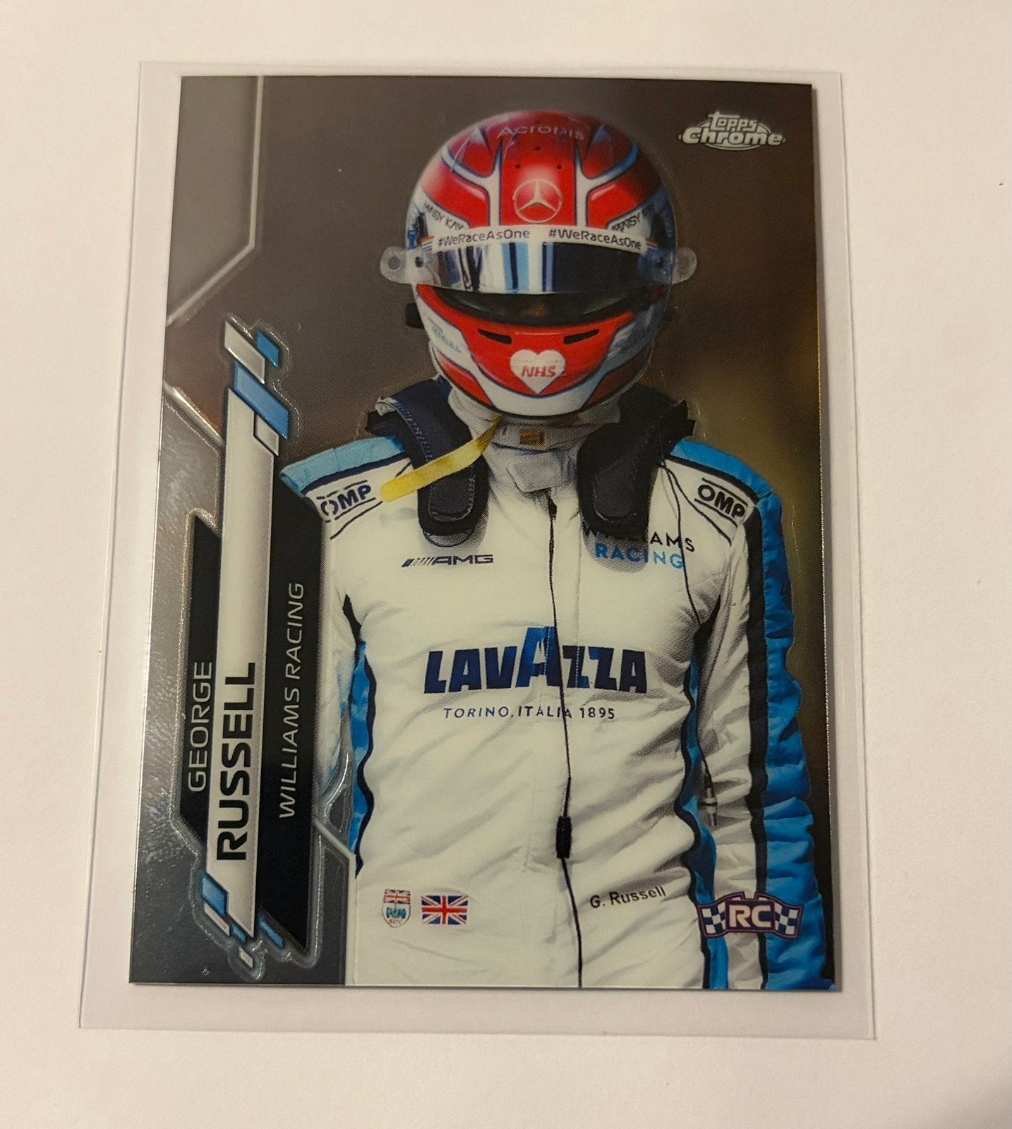 Topps F1 2020 Chrome George Russell RC, Verzamelen, Ophalen of Verzenden, Zo goed als nieuw, Formule 1