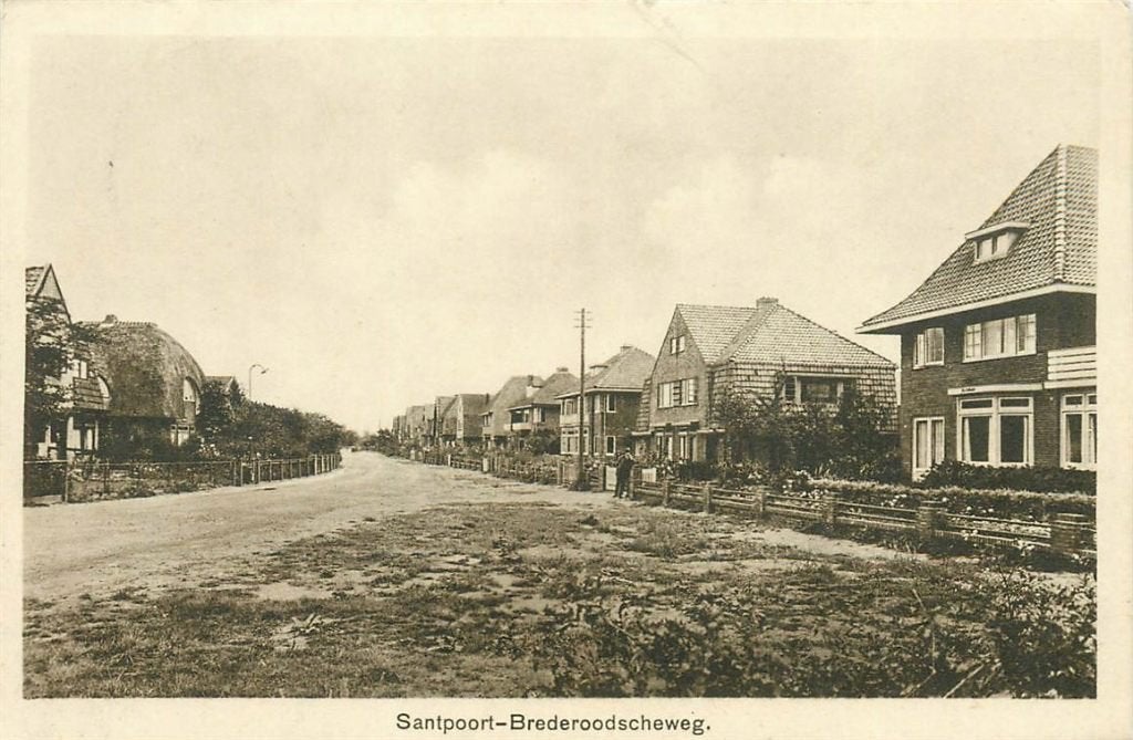701-122-009 Santpoort Brederoodscheweg, Verzenden, Voor 1920, Noord-Holland