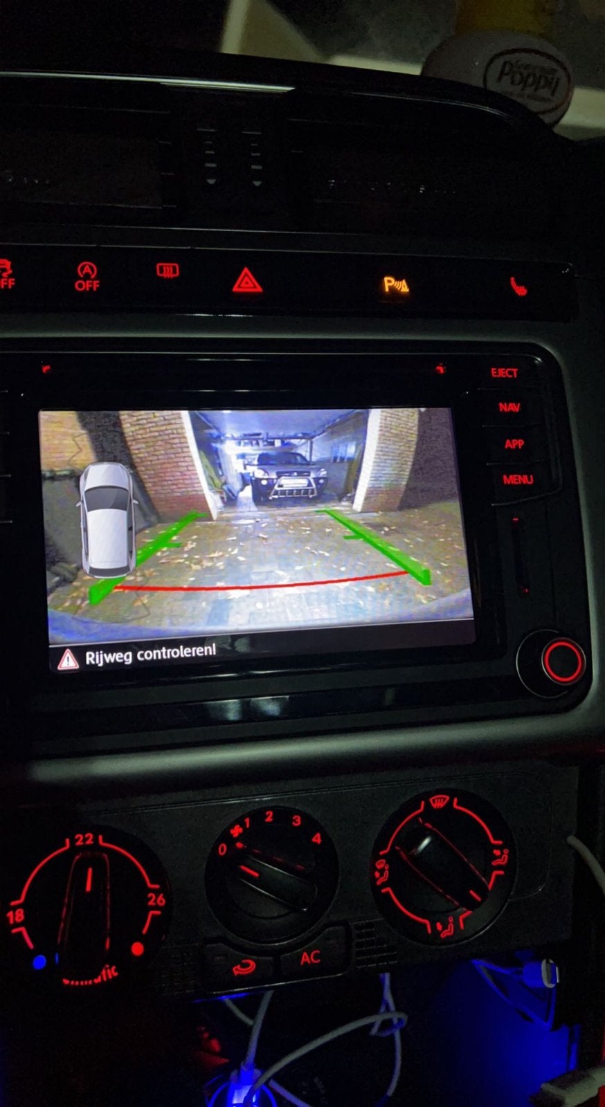 Polo 6r achteruitrij camera/flipcamera, Auto diversen, Ophalen, Zo goed als nieuw
