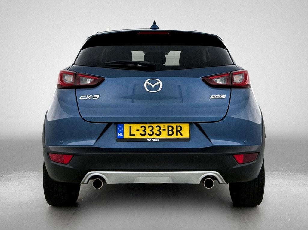 Mazda CX-3 2.0 SkyActiv-G 120 GT-M | ADAPTIVE CRUISE CONTROL, 4 cilinders, Blauw, Automatische klimaatregeling, Leder