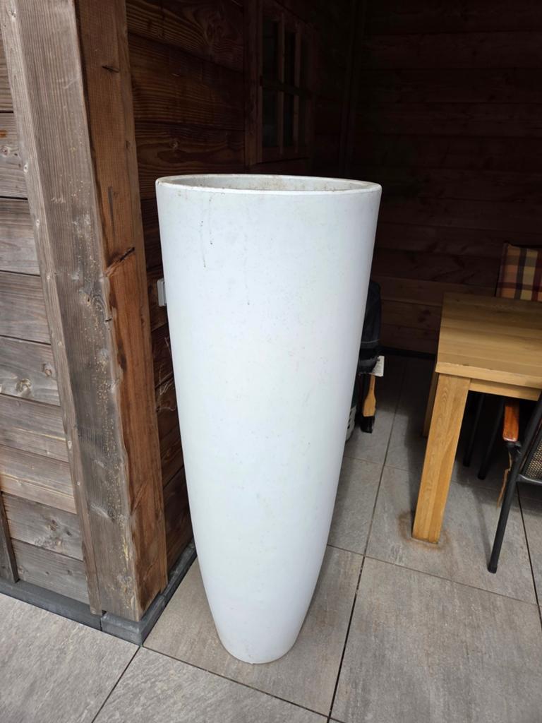 Hoge plantenbakken voor binnen en buiten (1.40m), Tuin en Terras, Bloembakken en Plantenbakken, Ophalen, Kunststof, Gebruikt, Minder dan 60 cm