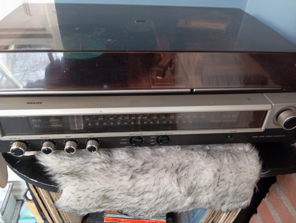 Sterio instelatie Philips 3 in 1 pickup cass, radio., Ophalen of Verzenden, Gebruikt, Philips
