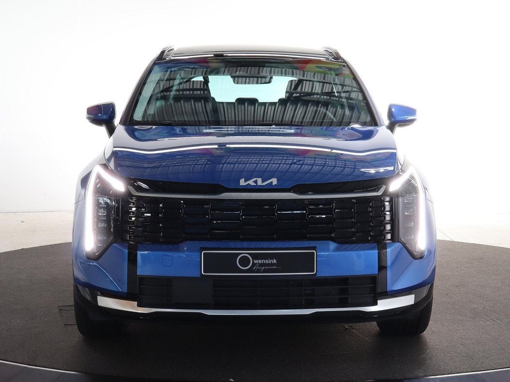 Kia Sportage 1.6 T-GDi Hybrid DynamicPlusLine | Panoramadak, Auto's, Kia, 4 cilinders, Blauw, Leder en Stof, Nieuw