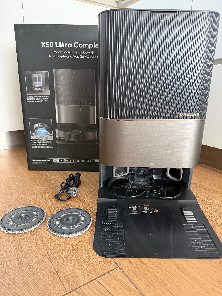Dreame Robotstofzuiger X50 (basis station), Witgoed en Apparatuur, Stofzuigers, Ophalen, Zo goed als nieuw, Stofzak, Robotstofzuiger