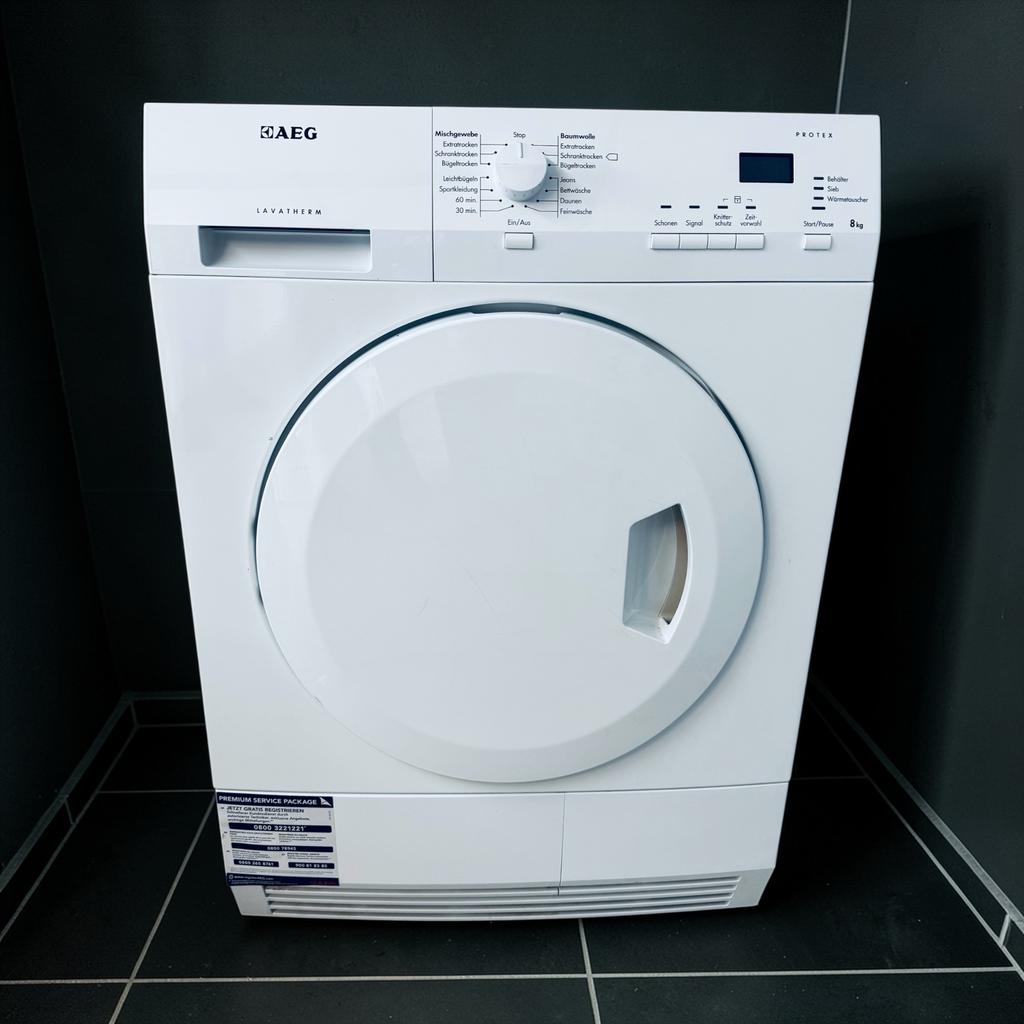 AEG Lavatherm Protex 8kg Condensdroger A++ Refurbished, Ophalen, 8 tot 10 kg, Zo goed als nieuw, Voorlader