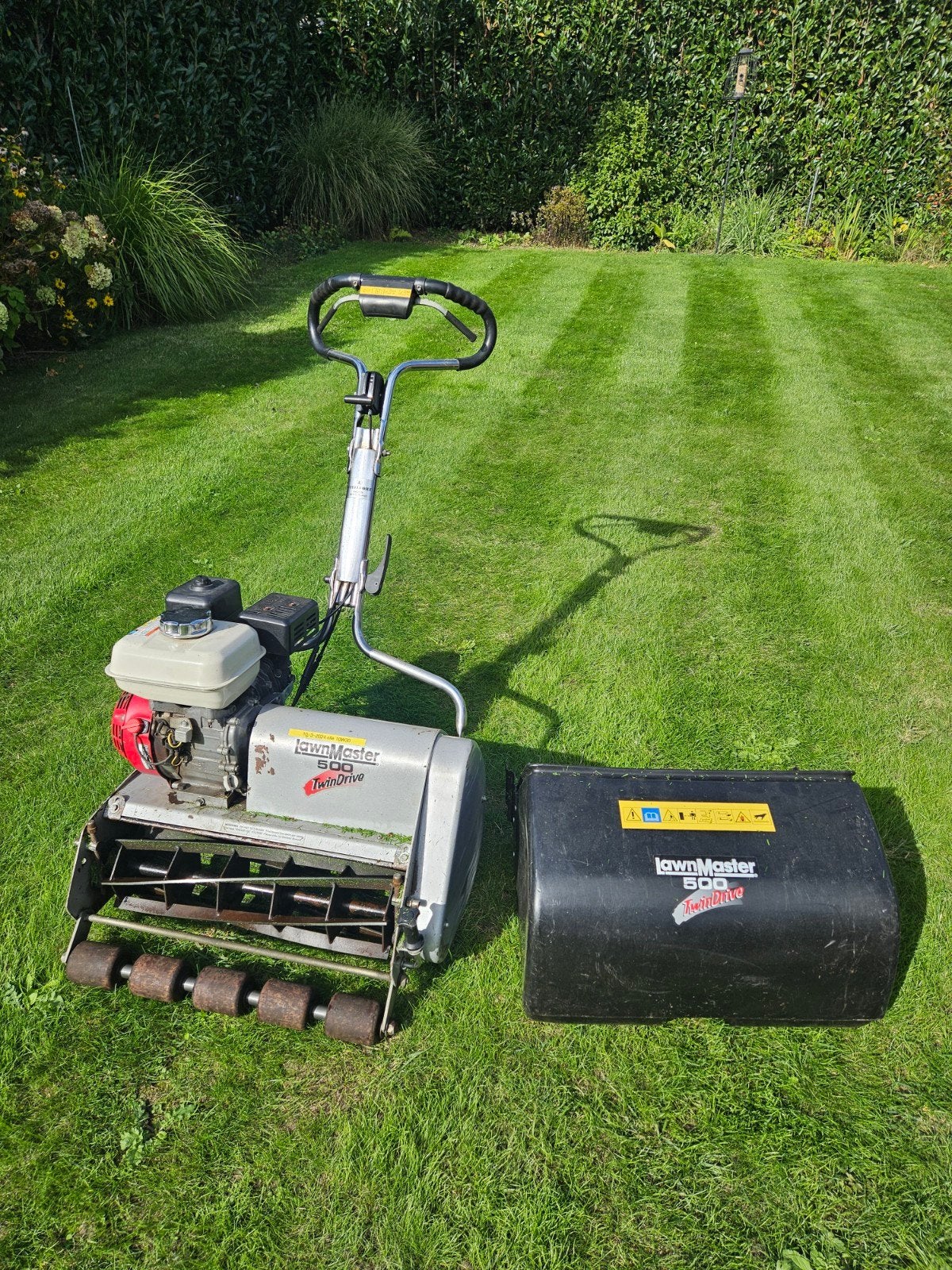 kooimaaier. LawnMaster 500 TwinDrive Grasmaaier - Goed onder, Tuin en Terras, Kooimesmaaier, Ophalen