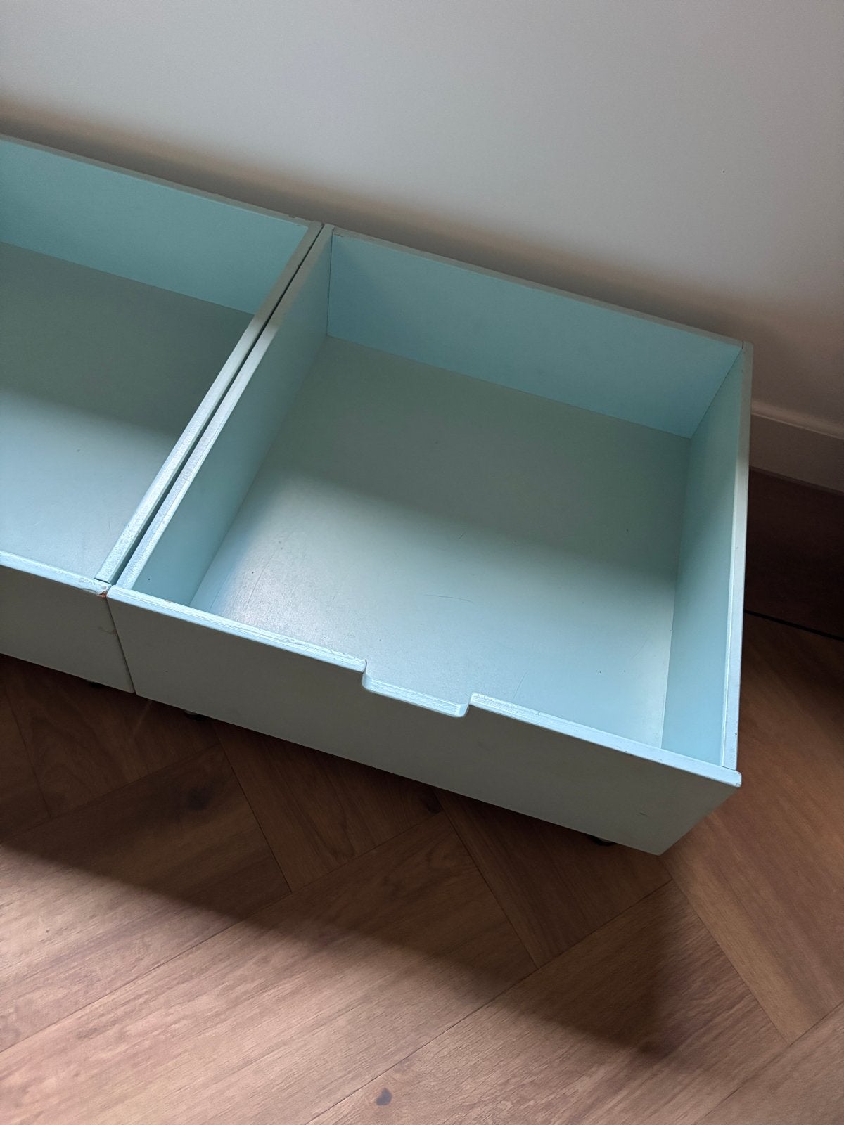 Bopita lade / bedlade - lichtblauw 2 stuks, Ophalen, Gebruikt, Blauw, 70 cm of minder