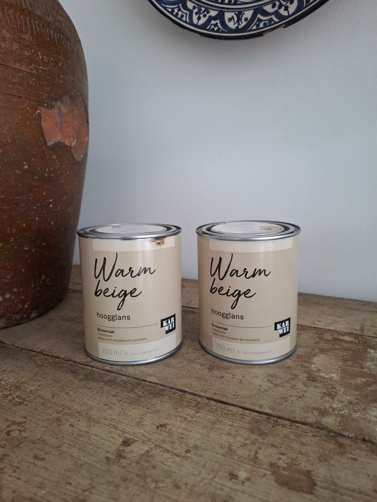Binnenlak hoogglans Warm Beige Karwei, Ophalen, Nieuw, Wit, Lak