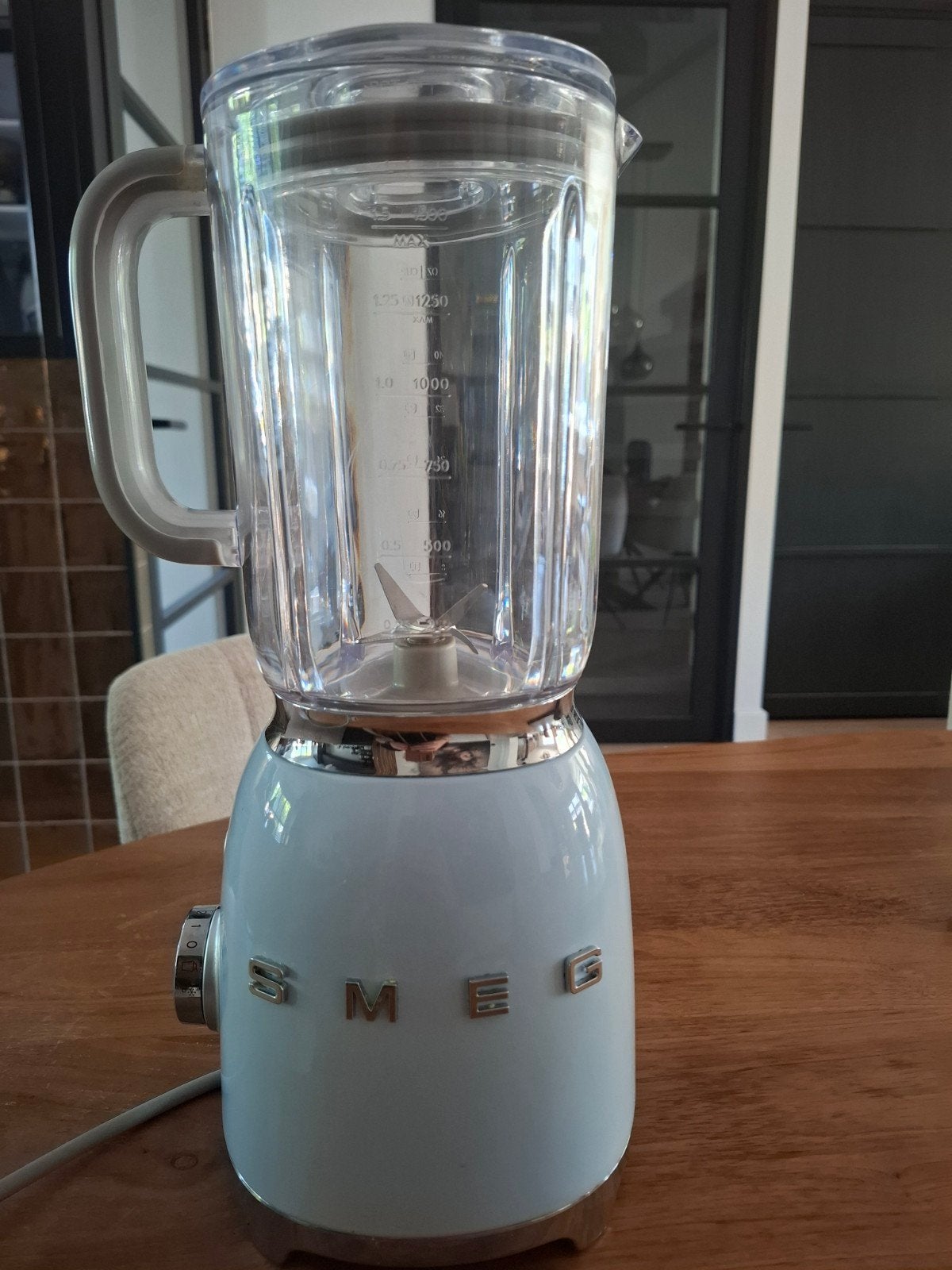 Smeg blender blauw, Ophalen of Verzenden, Gebruikt, Blender