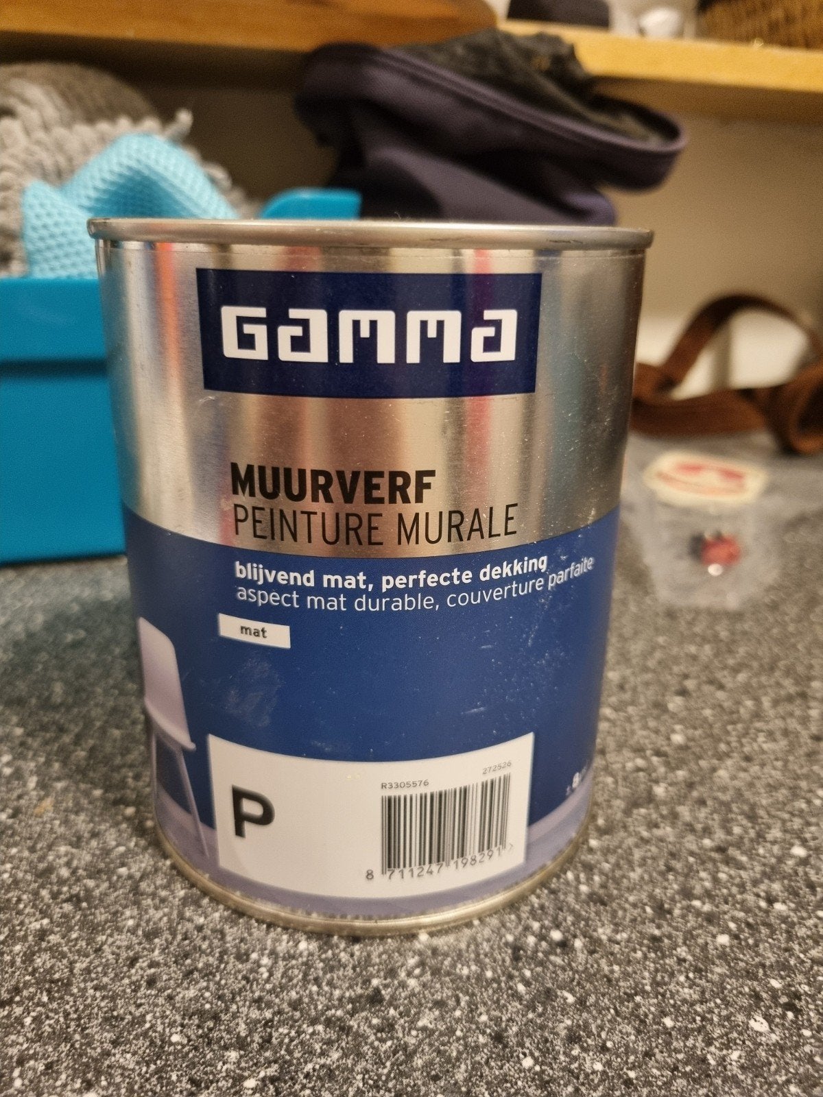 Nieuwe ongeopende Gamma muurverf Light Lemon 1L, Geel, Nieuw, Ophalen of Verzenden, Verf